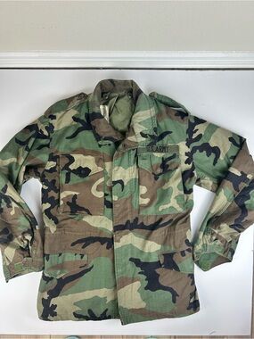 Rothco M-65 US Army Woodland Camo Field Jacket Small Regular Military Coat